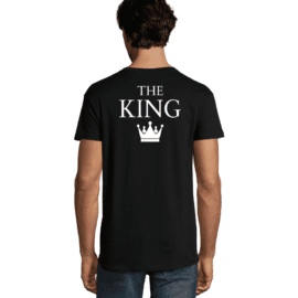 Moška majica s tiskom The King