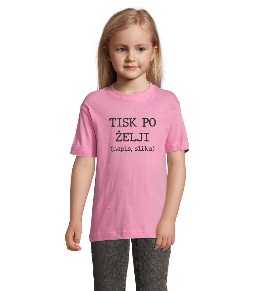 o. majica roza tisk po želji