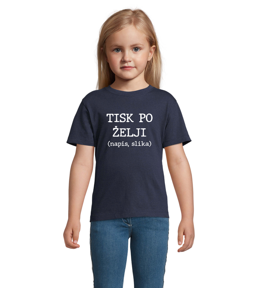 o. majica t.modra tisk po želji