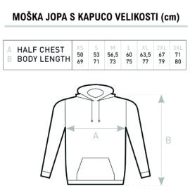 Moški hoodie s tiskom po želji