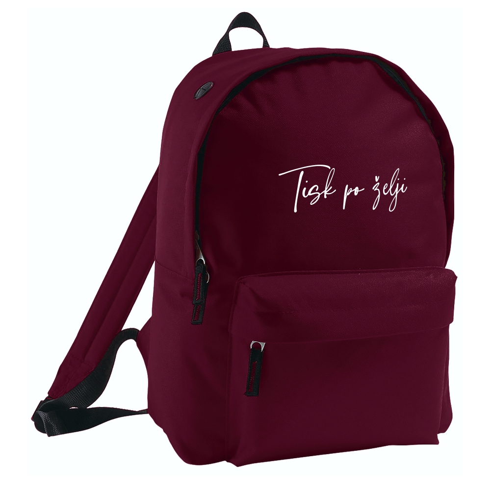Nahrbtnik s tiskom bordo