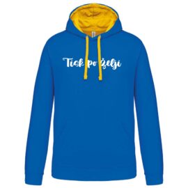 Moški kontrastni hoodie s tiskom po želji