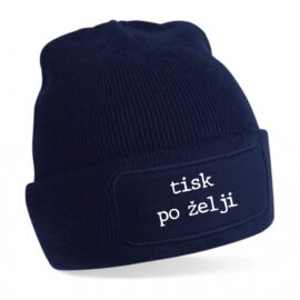 Zimska kapa s potiskom po želji