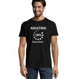 Moška majica s tiskom Adulting